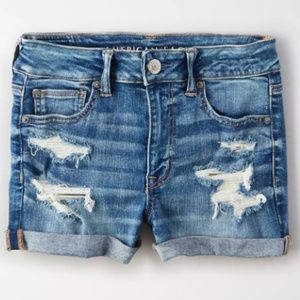 American Eagle Denim Ripped Shorts
